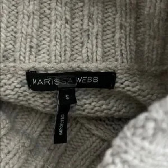 Marissa Webb Lace Detail Marled Sweater - Picture 4 of 7